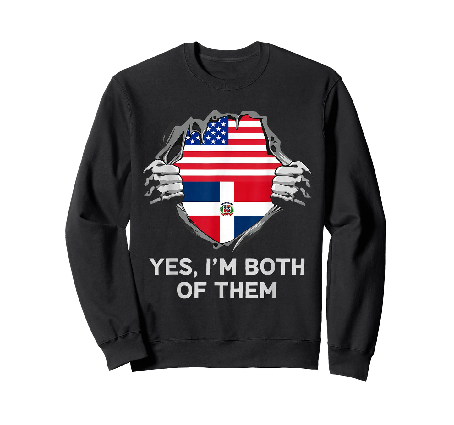 Half American Half Dominican USA Dominican Republic Flag T-Shirt