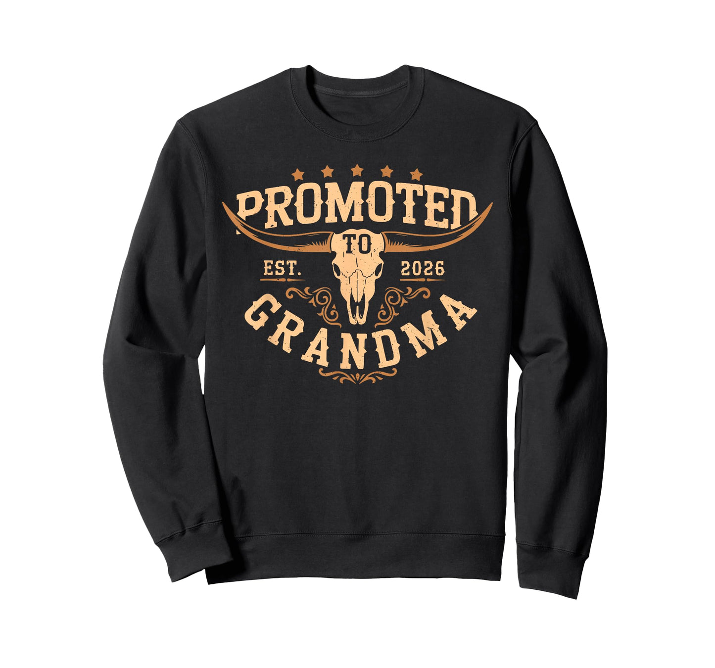 Promoted to Grandma Est 2026 Cowgirl First Time Grandma 2026 T-Shirt