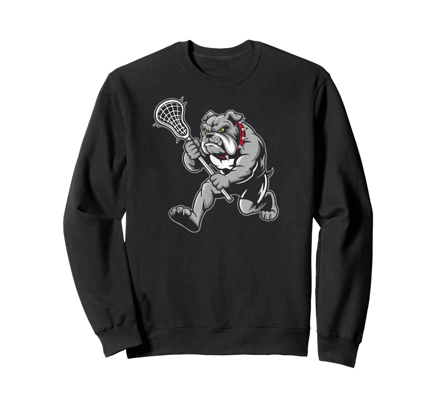 Bulldogs Lacrosse Vintage Lax Mascot Team Dog Lax Stick T-Shirt