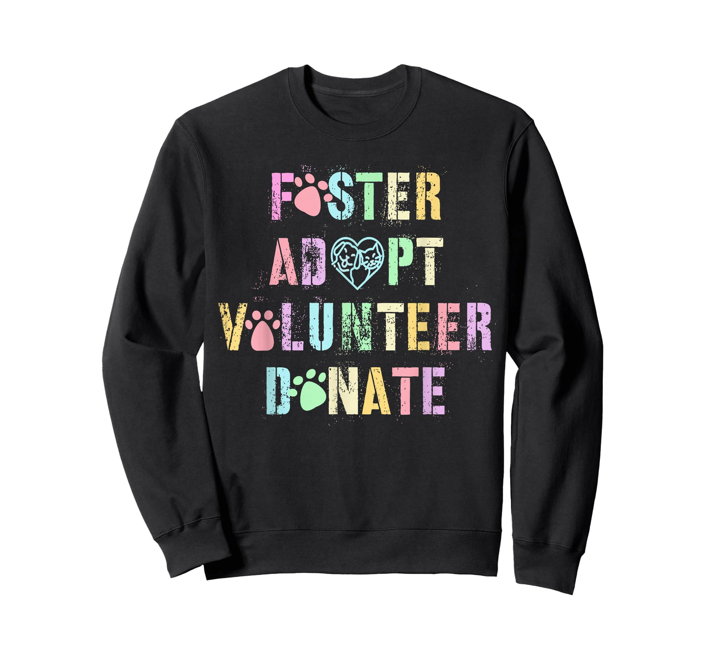 Vintage FOSTER ADOPT VOLUNTEER DONATE Dogs Animal Shelter T-Shirt
