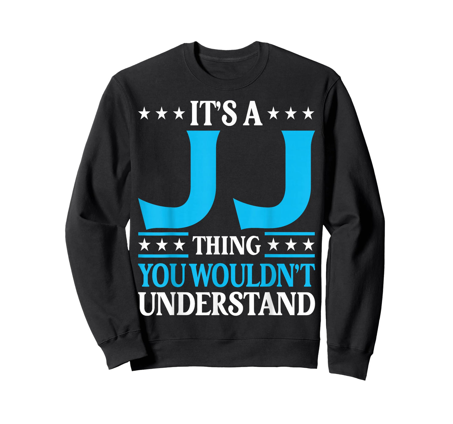 Jj Gifts Jj Tee Men Name Birthday Gifts - Unisex-Adults - Black - Small - Short Sleeve - T-Shirt - Modern Classic - Round Neck - Letter Print - Pull On