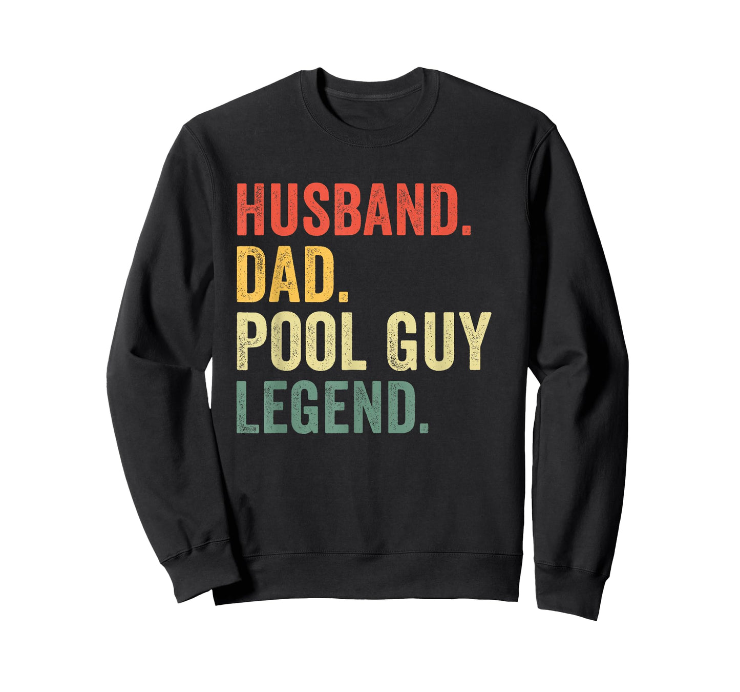 Funny Swimming Husband Dad Pool Guy Legend Vintage T-Shirt