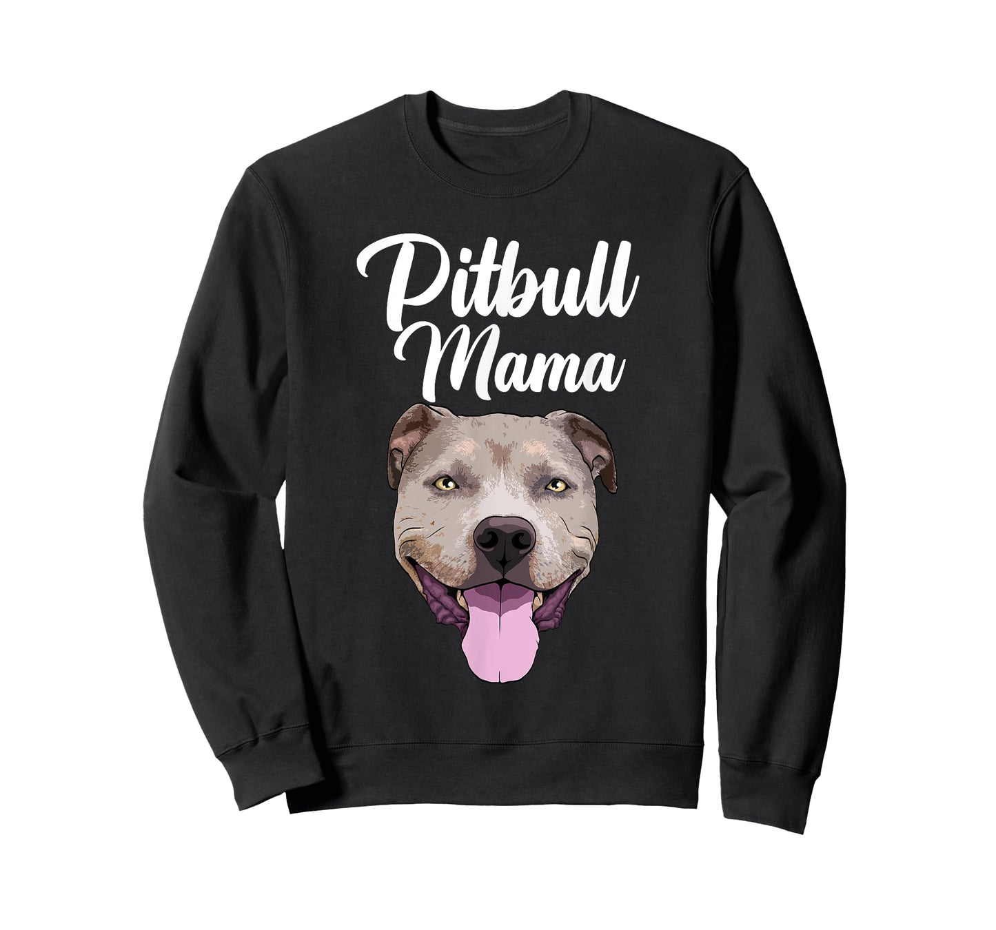 Cool Pitbull Mom For Women Mama Pitbull Owner Dog Lover T-Shirt