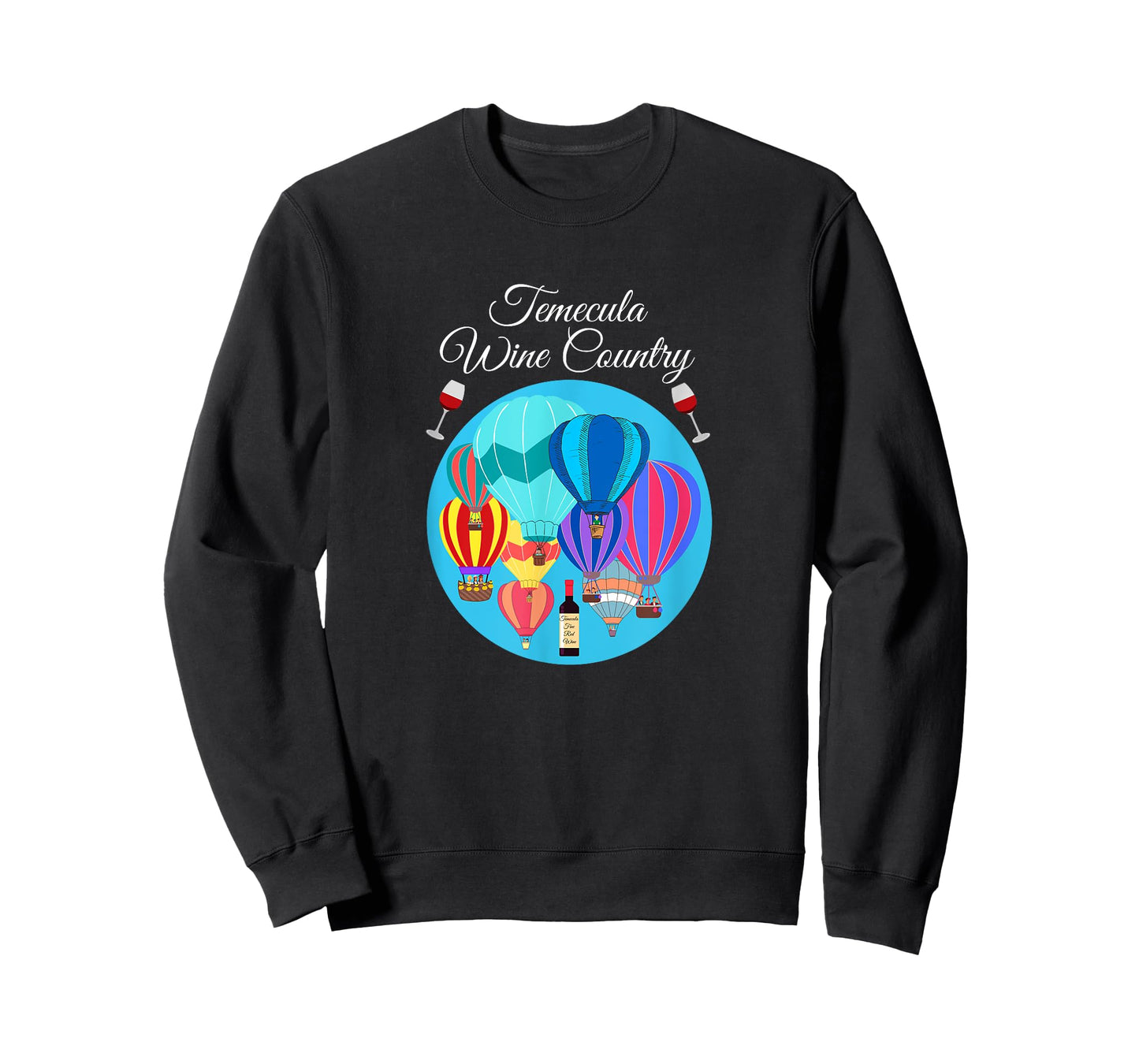 Temecula Wine country hot air balloons cute design Men Women T-Shirt