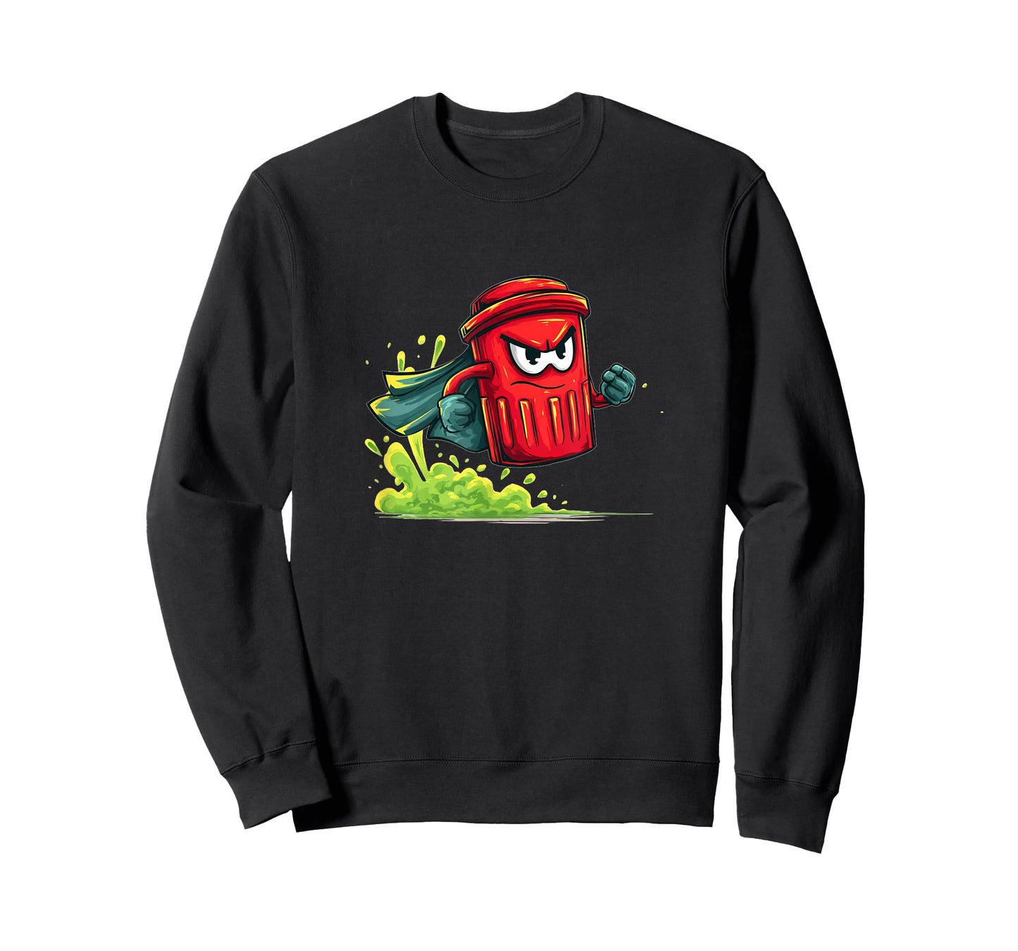 Awesome Flying Trash Can with Cape for Hero Lovers T-Shirt