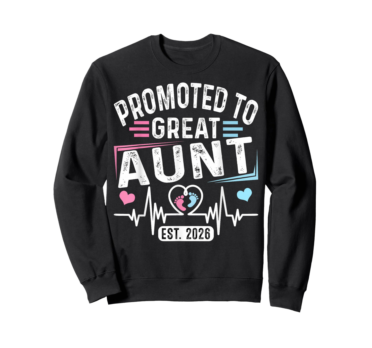 Promoted to Great Aunt Est. 2026 Vintage Aunt T-Shirt
