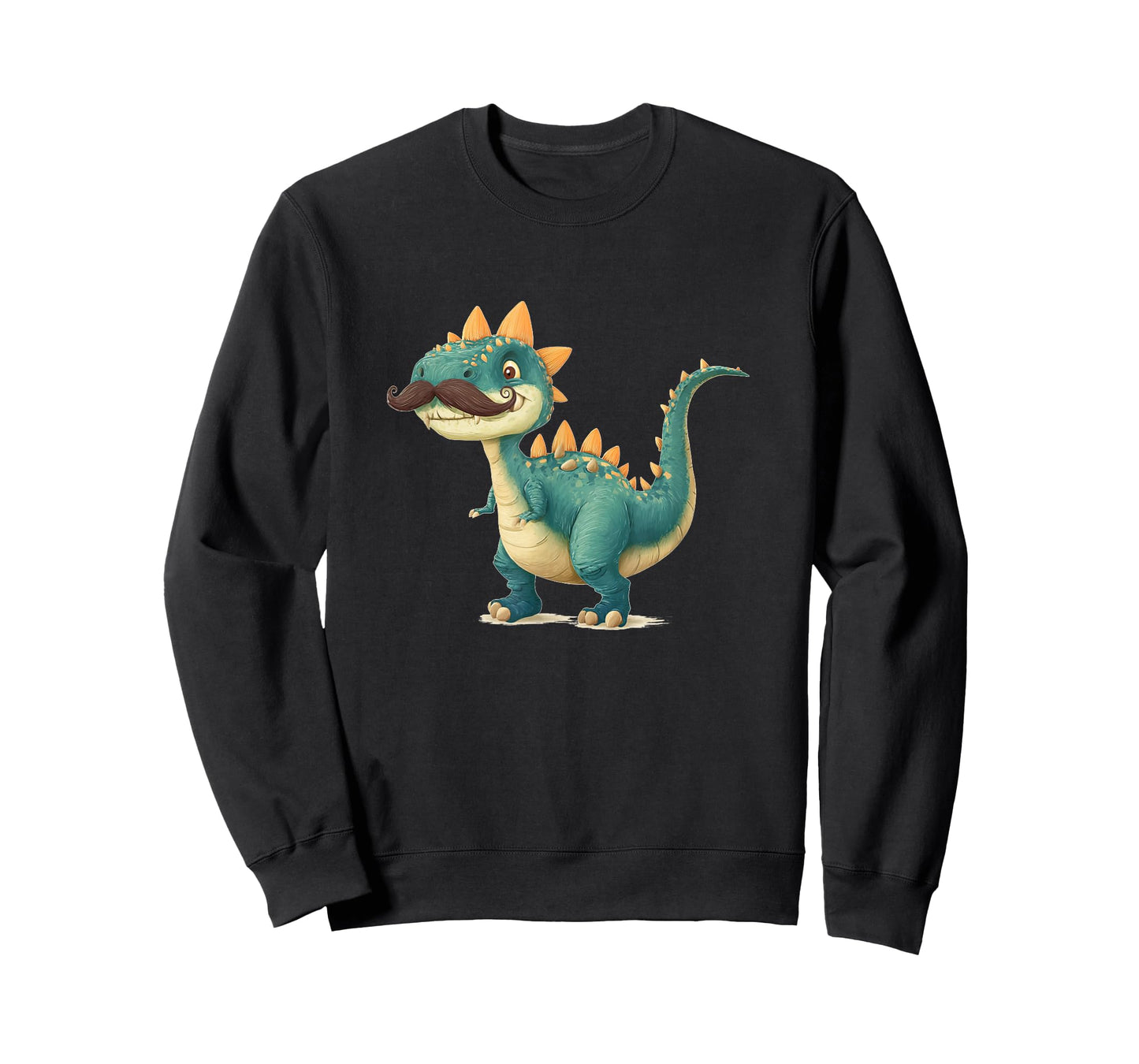 Awesome Mustache Beard Dinosaur Look T-Shirt