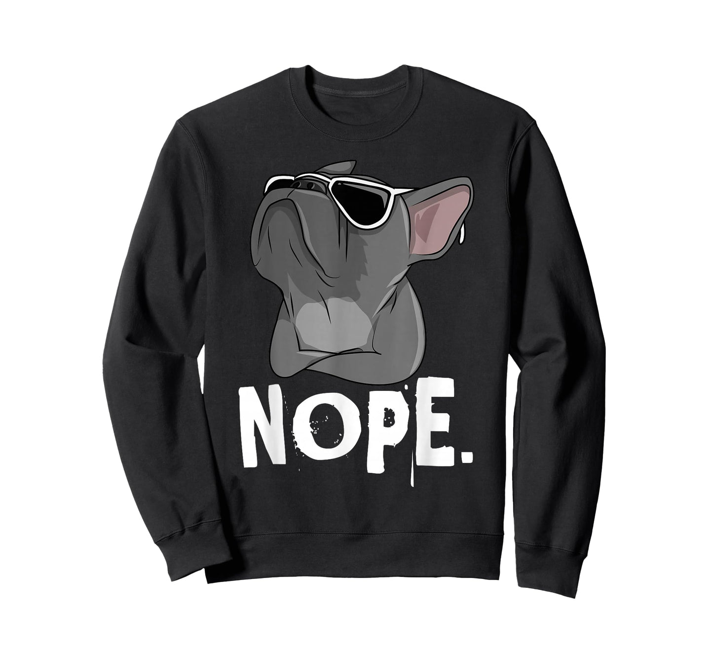 Nope Lazy Frenchie for French Bulldog Dog Lover T-Shirt