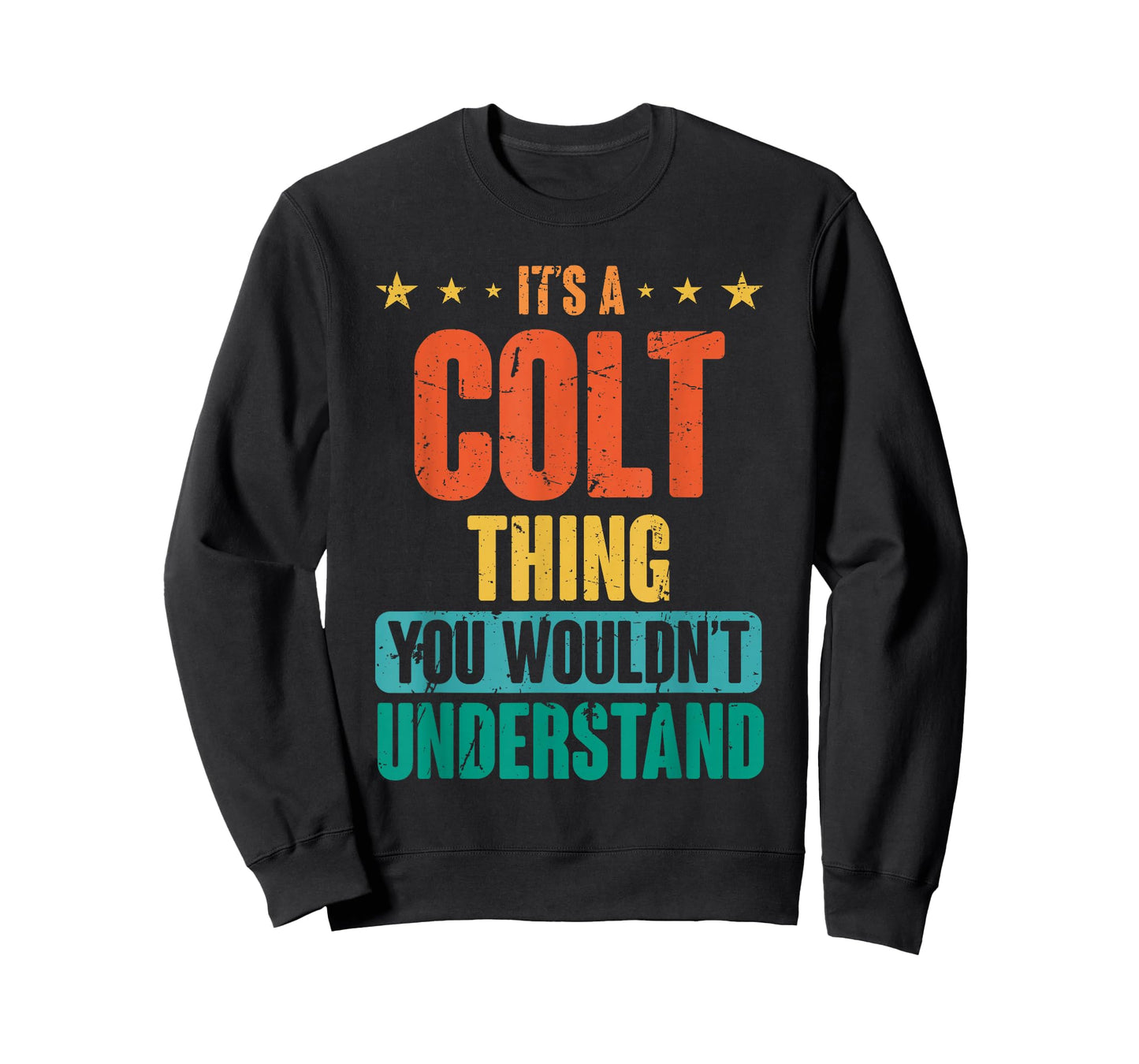 Vintage Colt First Name Retro Personalized Birthday 80's T-Shirt