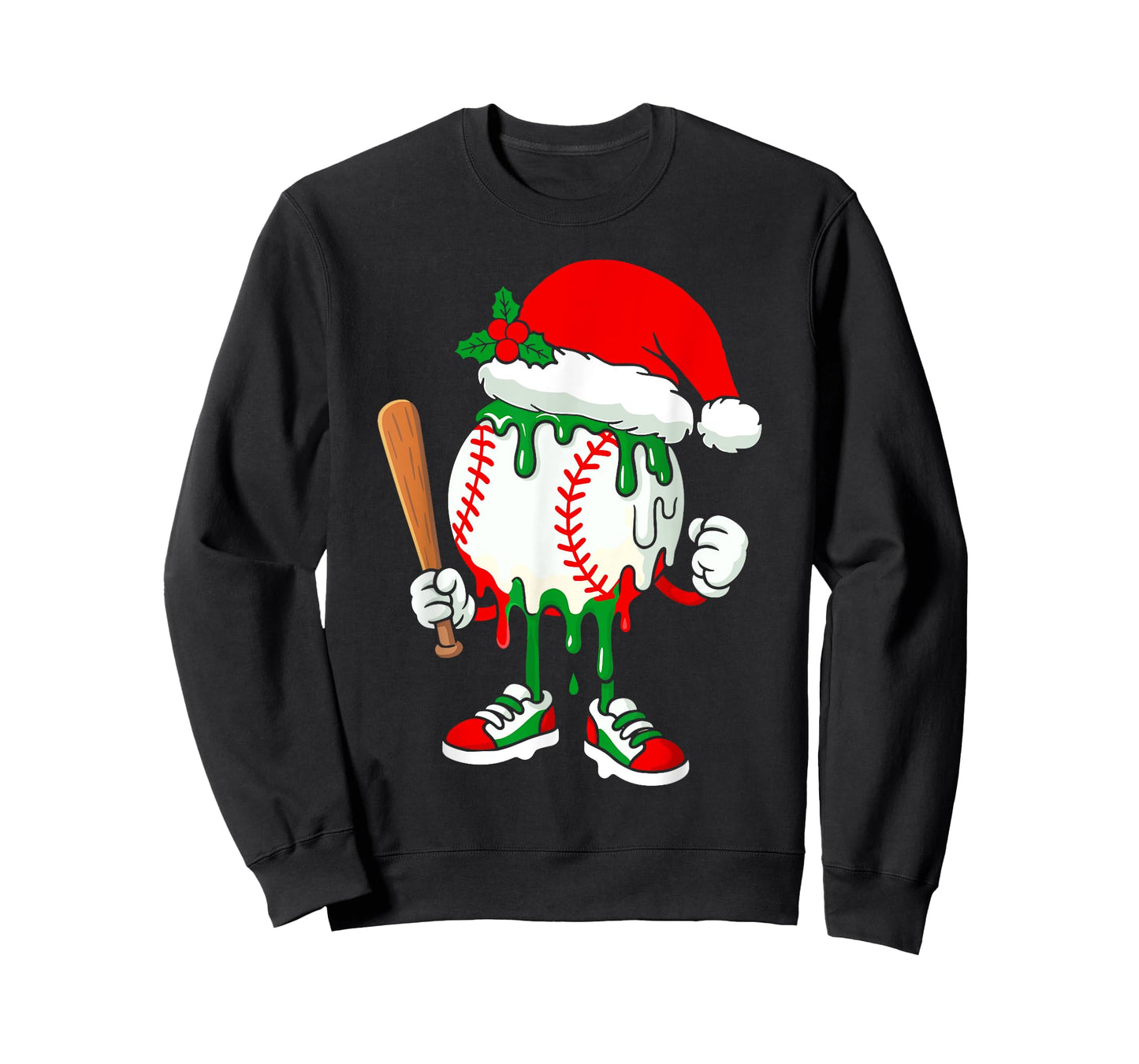 Ice Cream Drip Baseball Christmas Baseball Drip for Girls T-Shirt