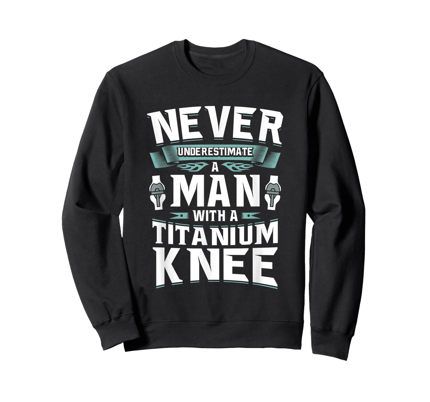 Mens Titanium Knee Replacement Surgery Get Well Gift for Men T-Shirt