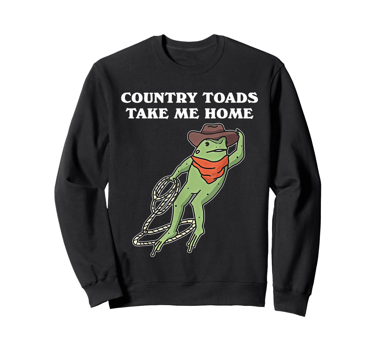 Country Toads Take Me Home Cowboy Frog Funny Western T-Shirt