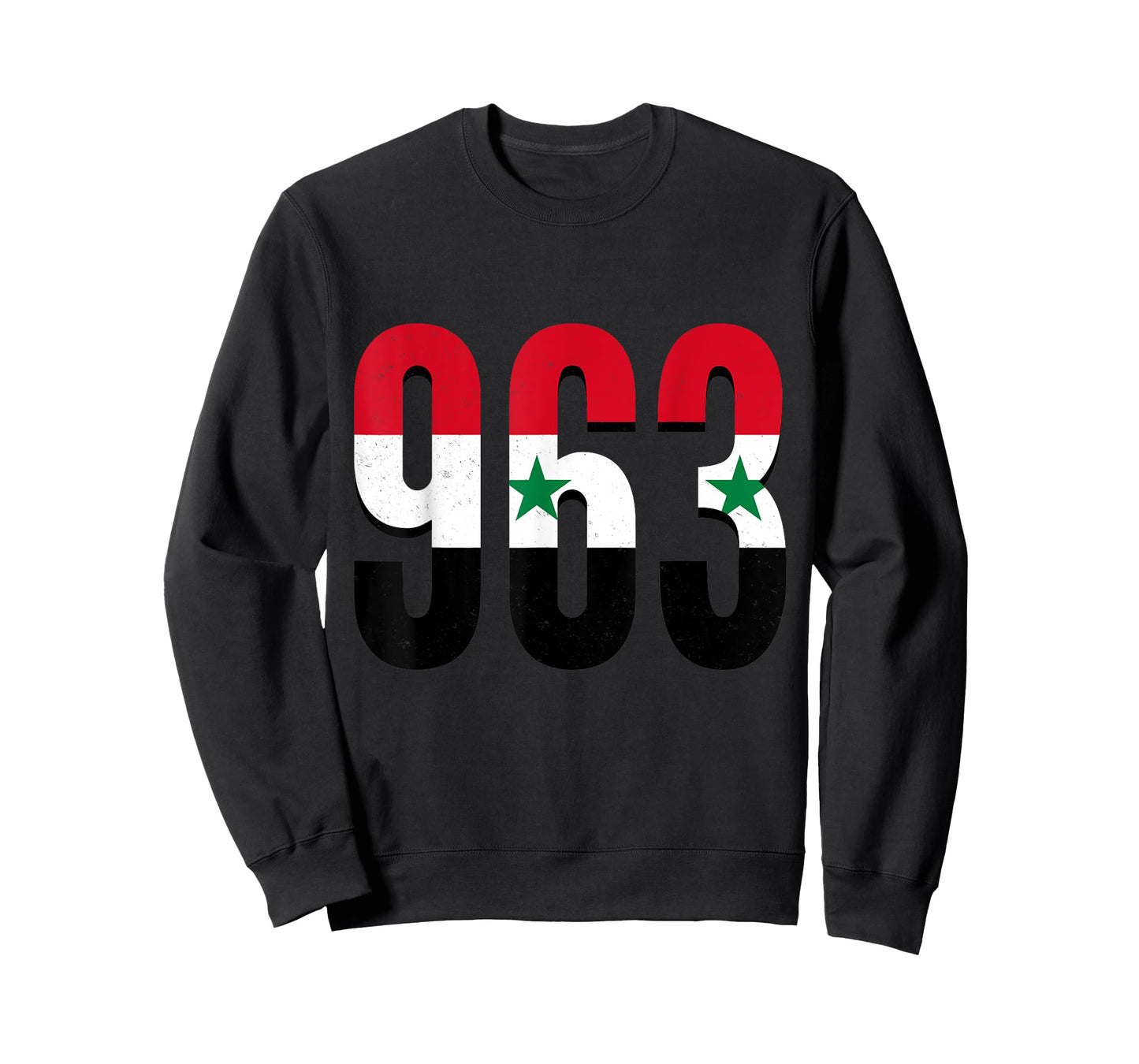 963 Syria Flag Pride Country Area Code Syrian T-Shirt
