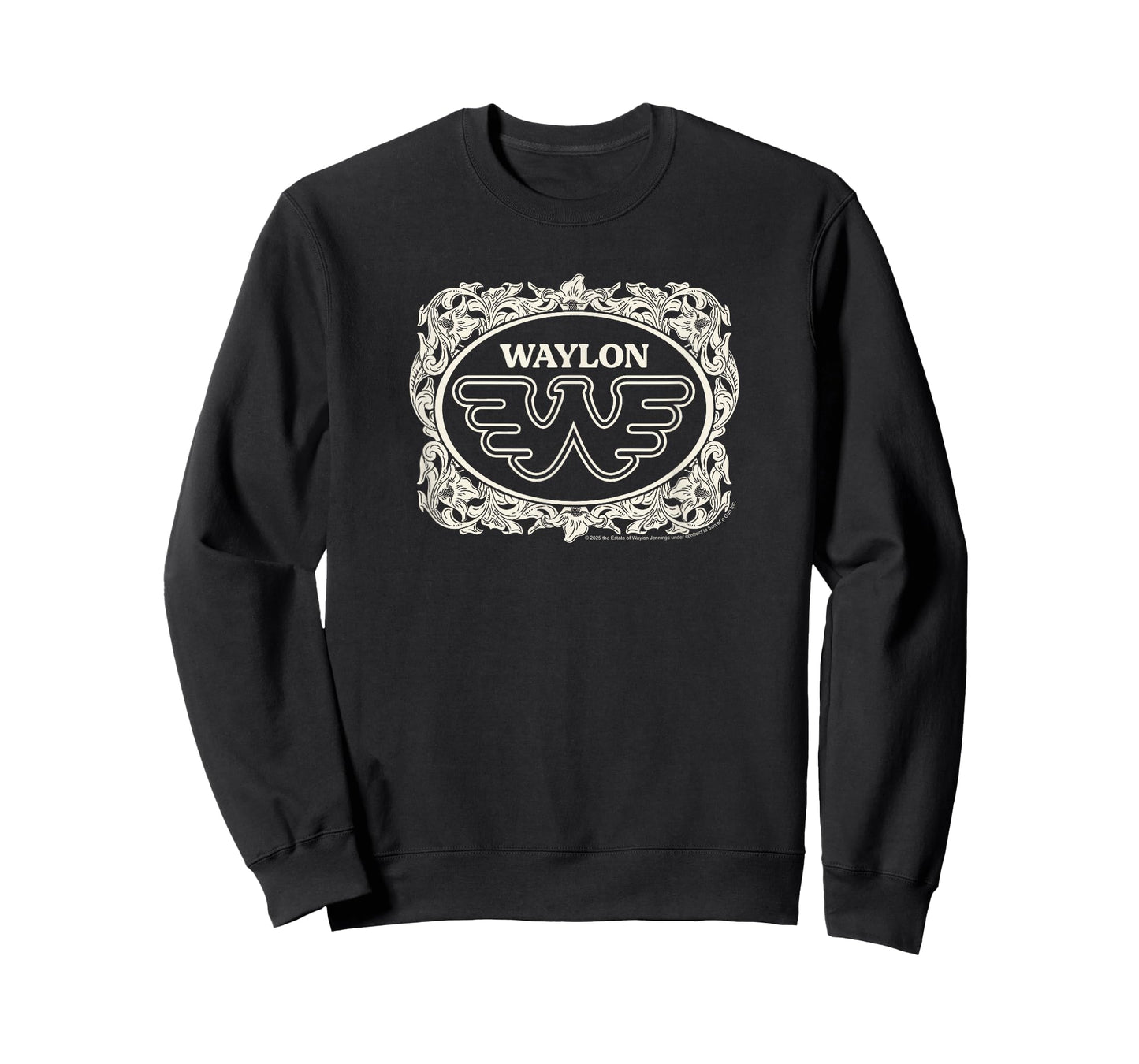 Waylon Jennings - Floral Logo T-Shirt