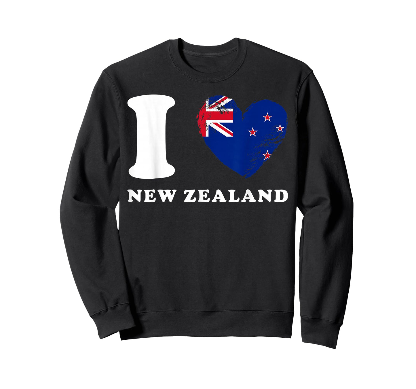 I Love New Zealand - Heart Flag New Zealand T-Shirt