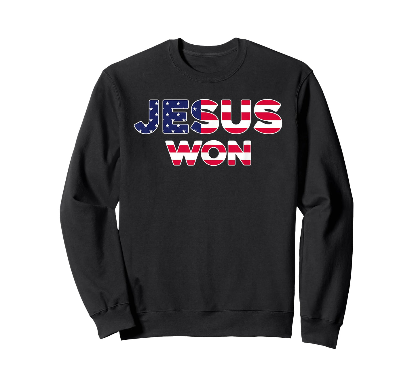 Jesus Won American Flag Christian Faith Spiritual T-Shirt