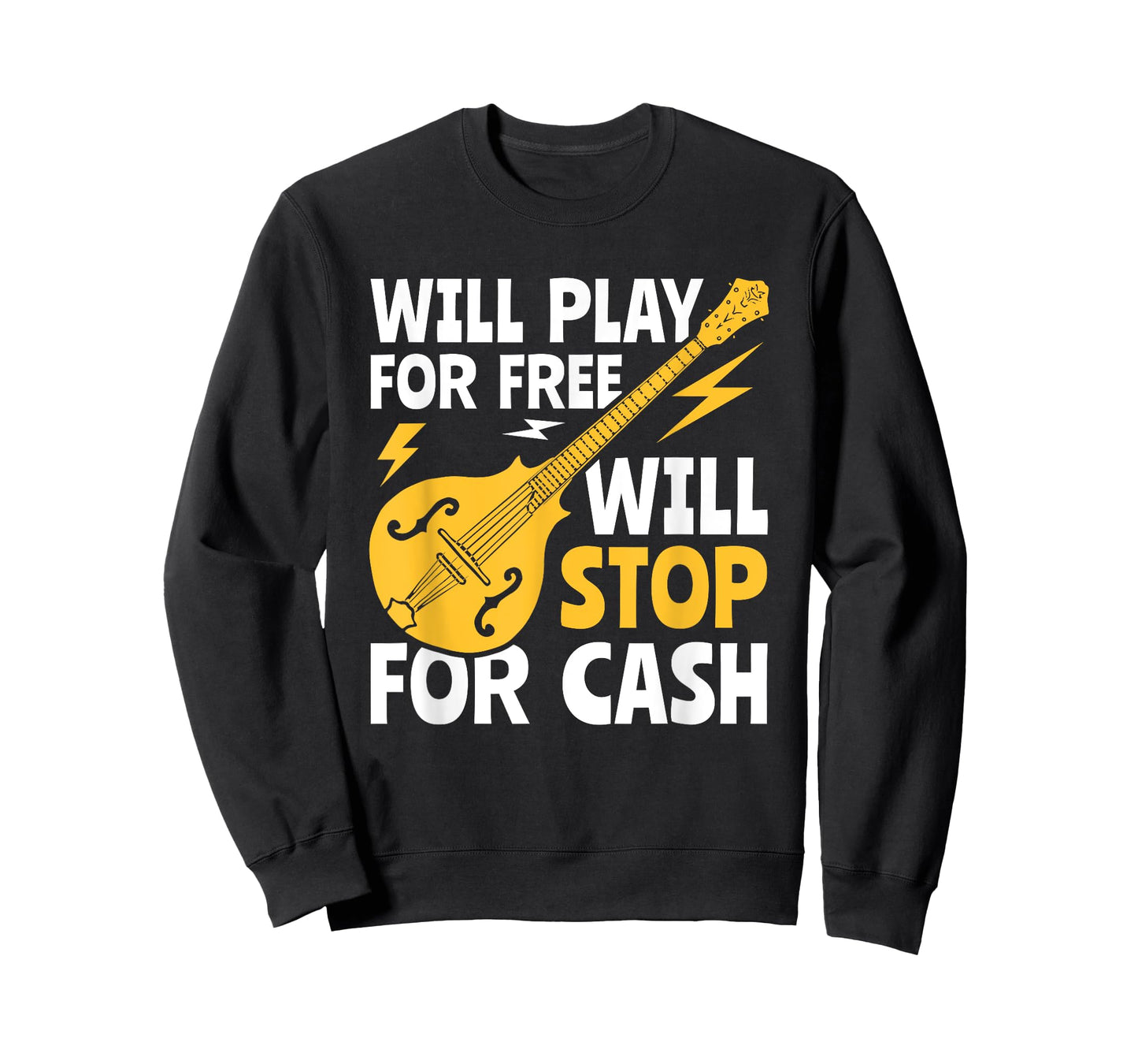 Will Play For Free Bluegrass Music Mandolin T-Shirt