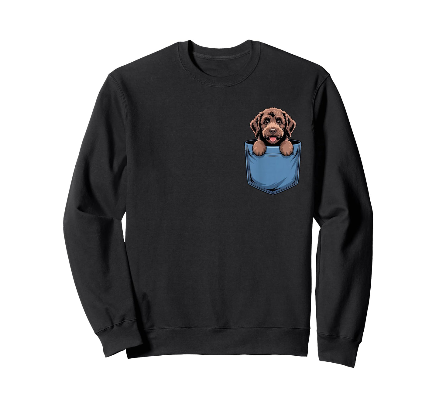 Cute Pocket Labradoodle Lover Chocolate Doodle Dog Mom T-Shirt