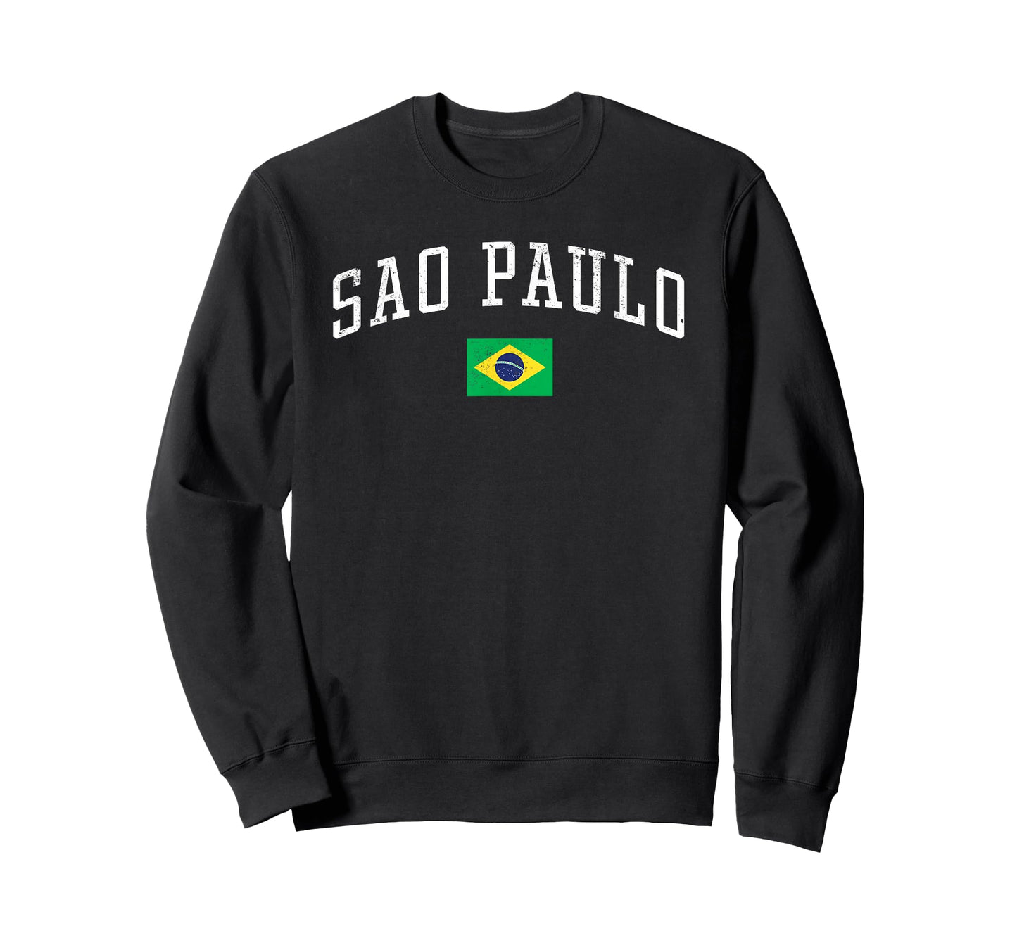 Vintage Sao Paulo Brasil Country Flag Souvenir Vacation T-Shirt