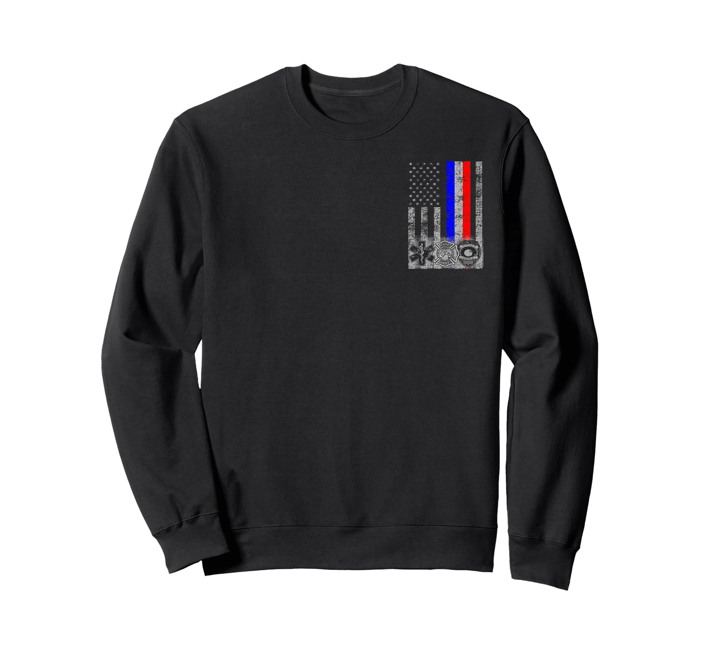 Fireman Police EMT/First Responder Flag T-Shirt
