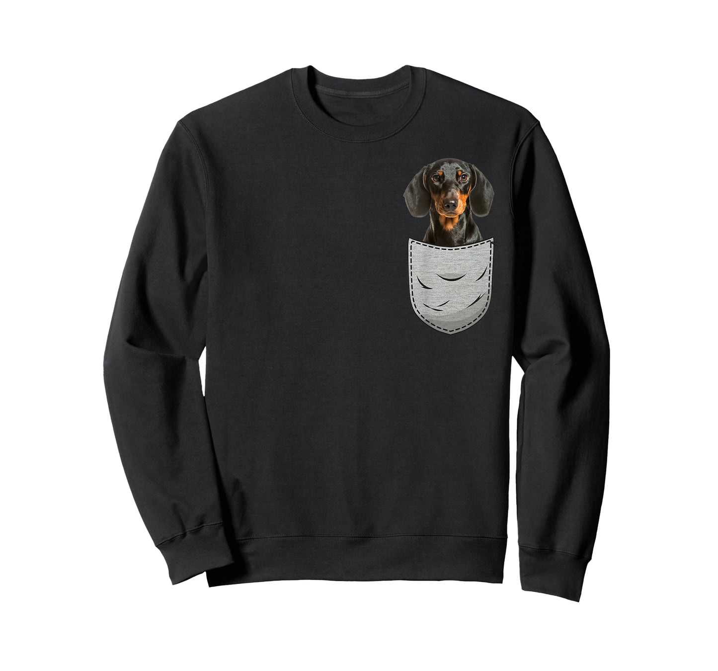 Dachshund Cap Dachshund Chest Bag Pocket Dog Owners T-Shirt