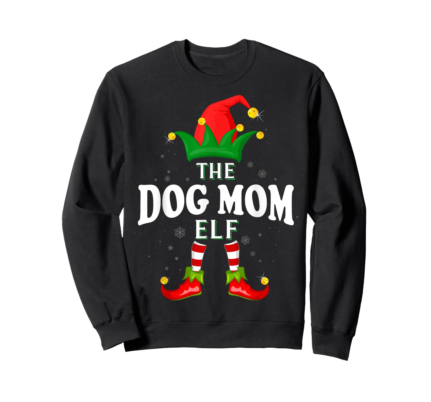 Xmas Dog mom Elf Family Matching Christmas Pajama T-Shirt