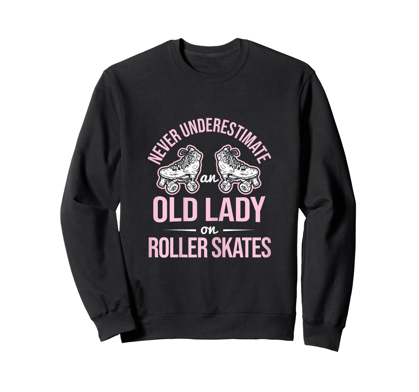 Old Lady On Roller Derby Roller Skating Roller Skate T-Shirt