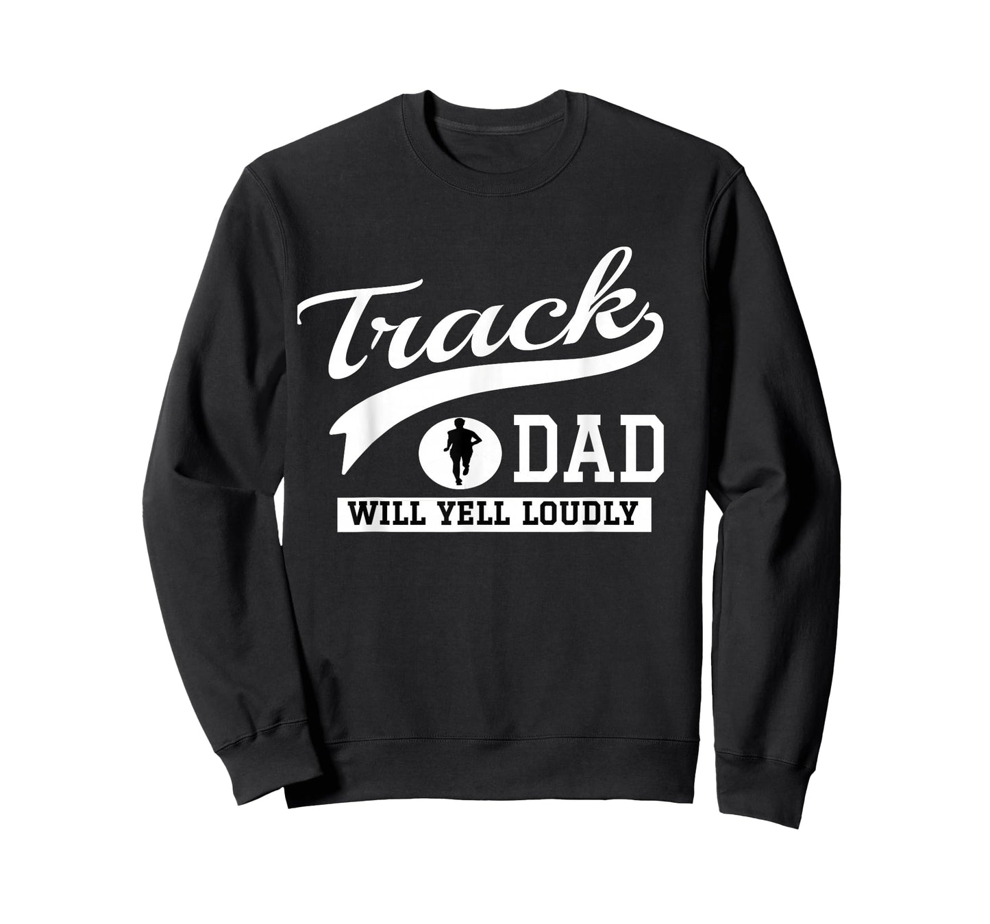 Track and Field Dad Tshirt Loud Cheer Dad Runner Tee Gift T-Shirt