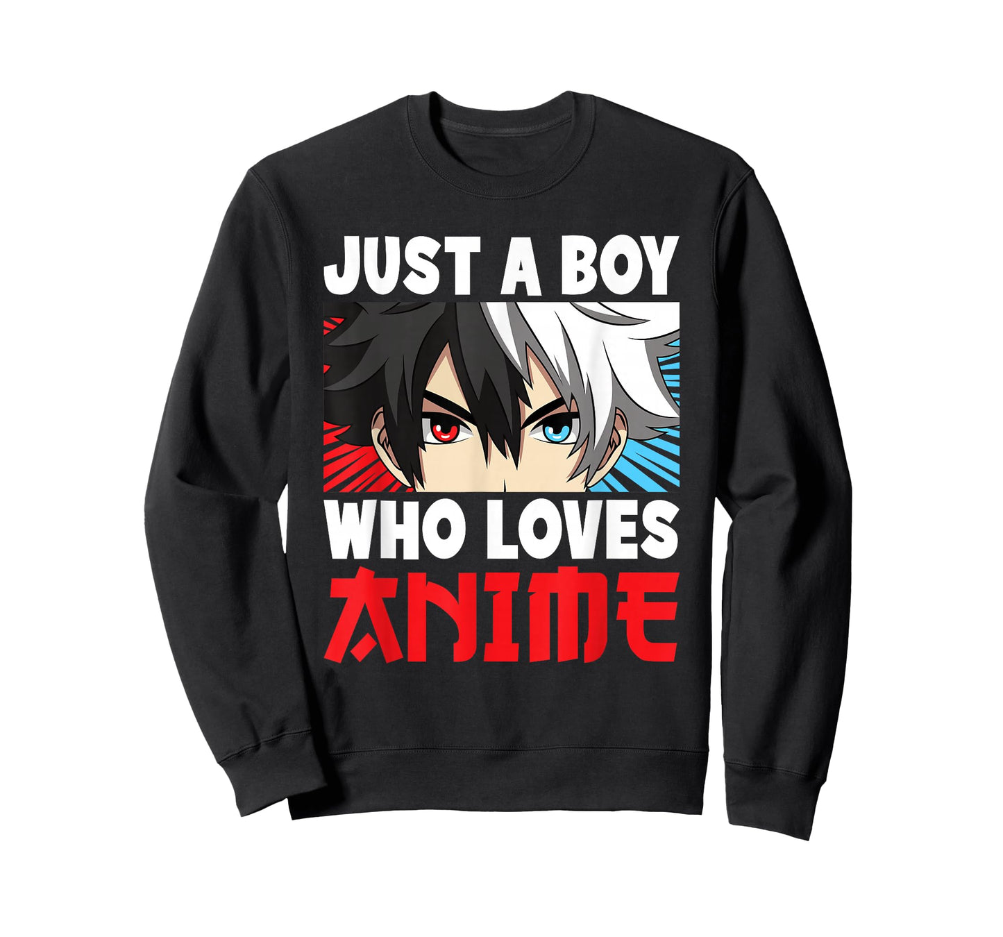 Just A Boy Who Loves Anime Funny Japanese Otaku Kids T-Shirt