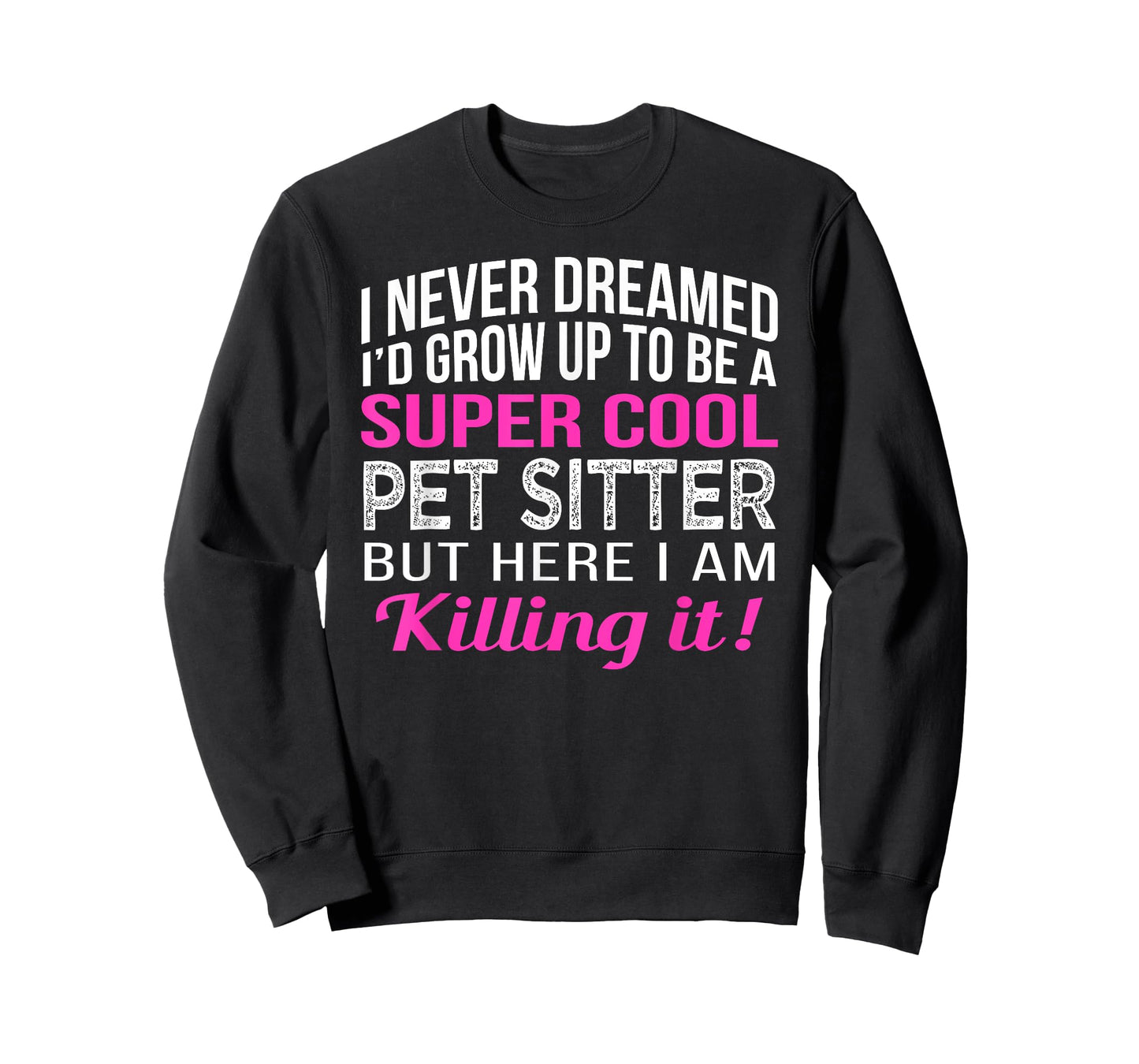 Pet Sitter Shirts Only Unisex-Adults Black 3XL Modern Classic Cotton Short Sleeve Crew Neck T-Shirt