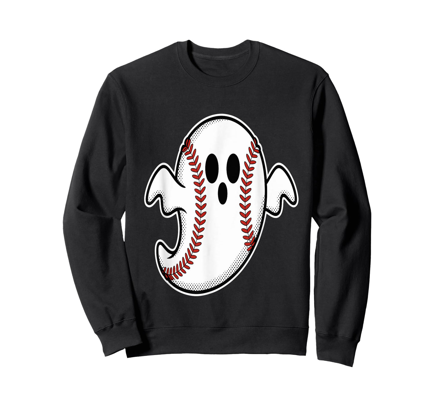 Ghost Baseball Halloween Baseball Player Costume T-Shirt