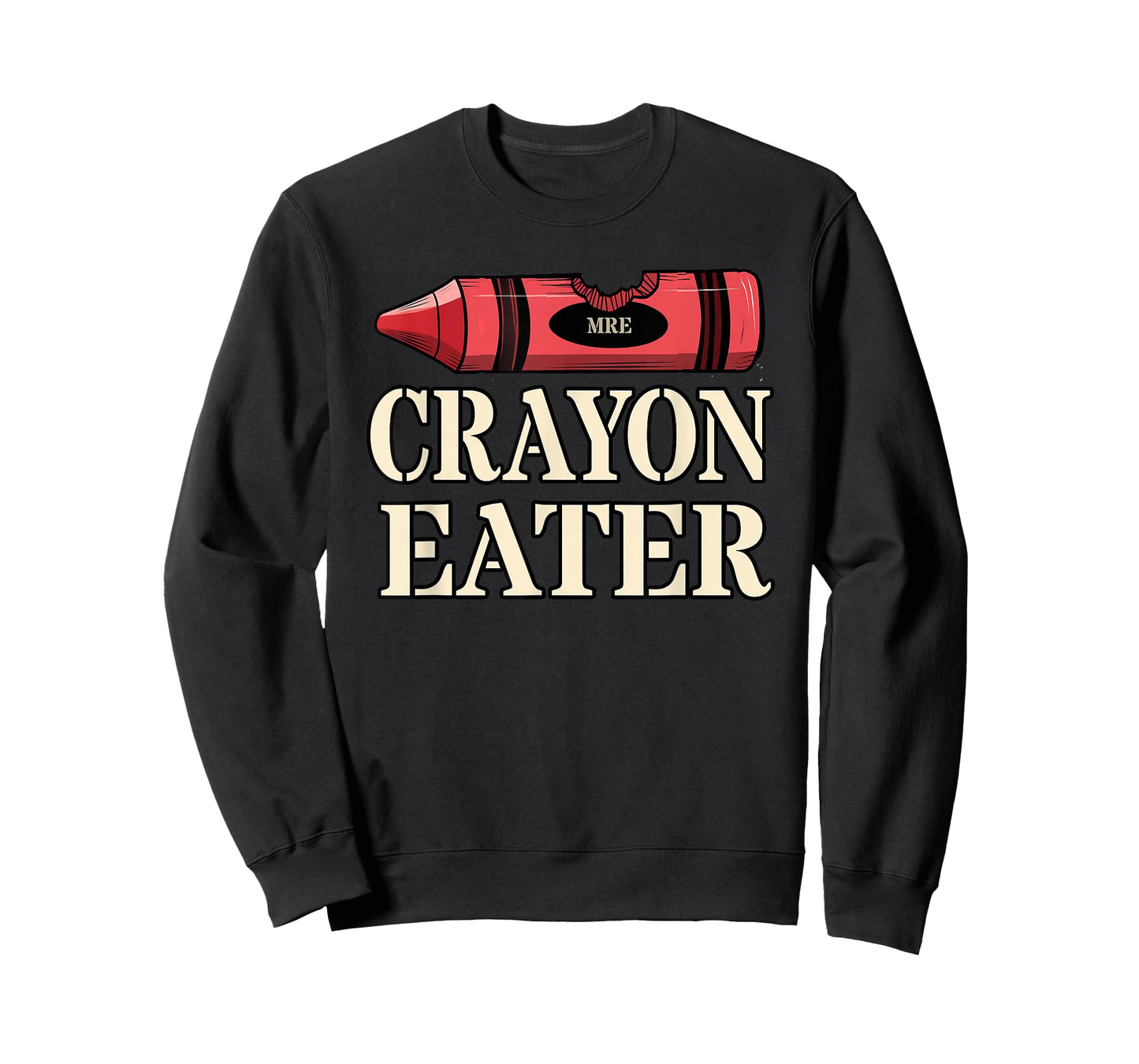Funny CRAYONS EATER Grunt Squad Military Dad Soldier Meme T-Shirt