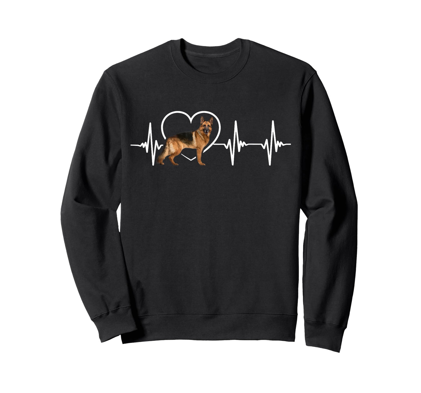 German Shepherd Heartbeat Love German Shepherd T-Shirt T-Shirt