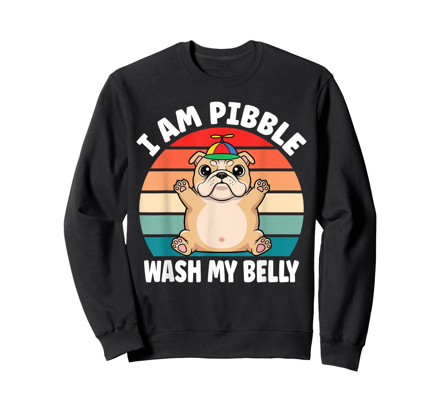I am Pibble Wash My Belly Funny Bulldog Meme Kids T-Shirt