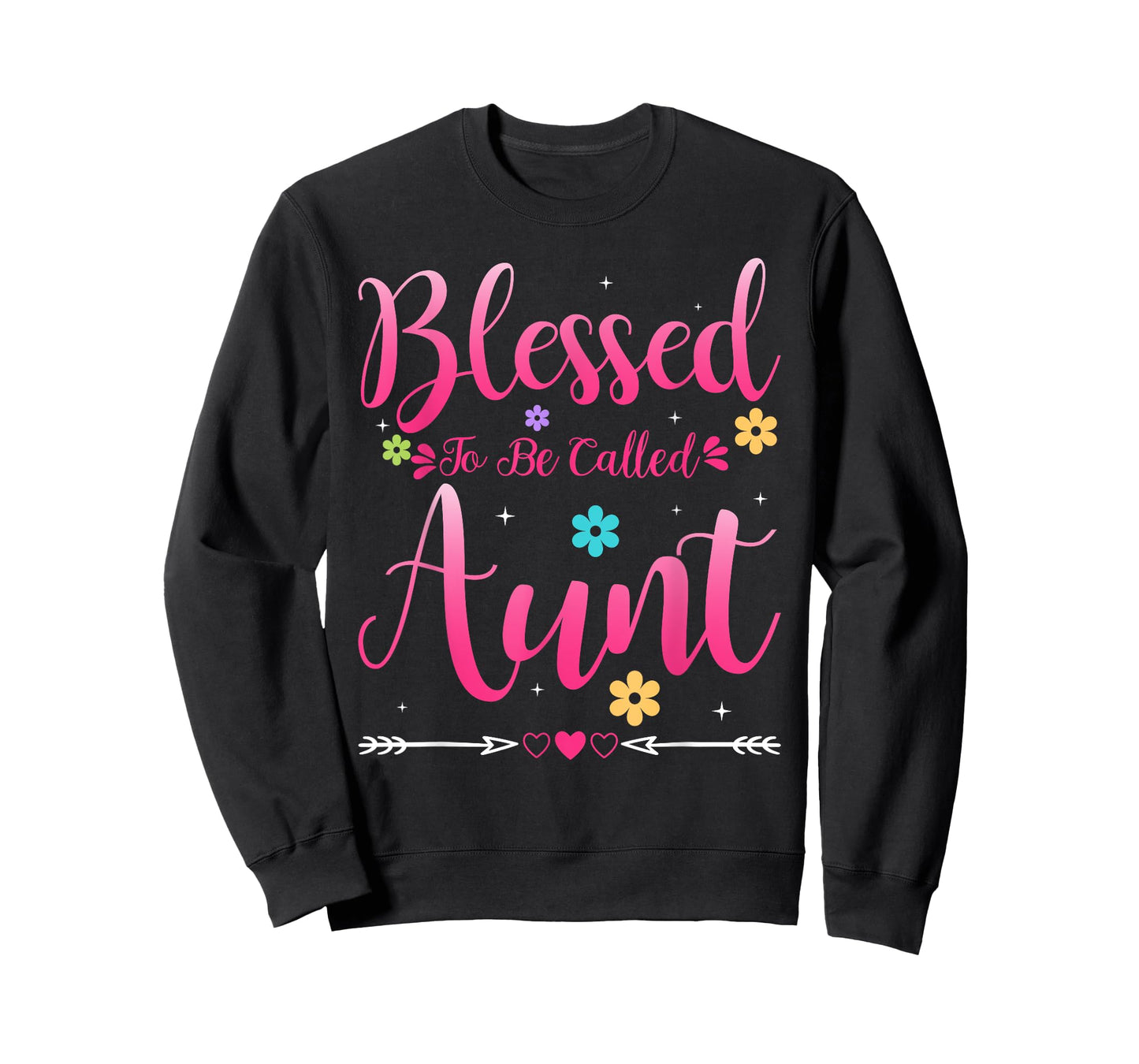Womens Blessed To Be Called Aunt Heart Mother's Day Aunt T-Shirt