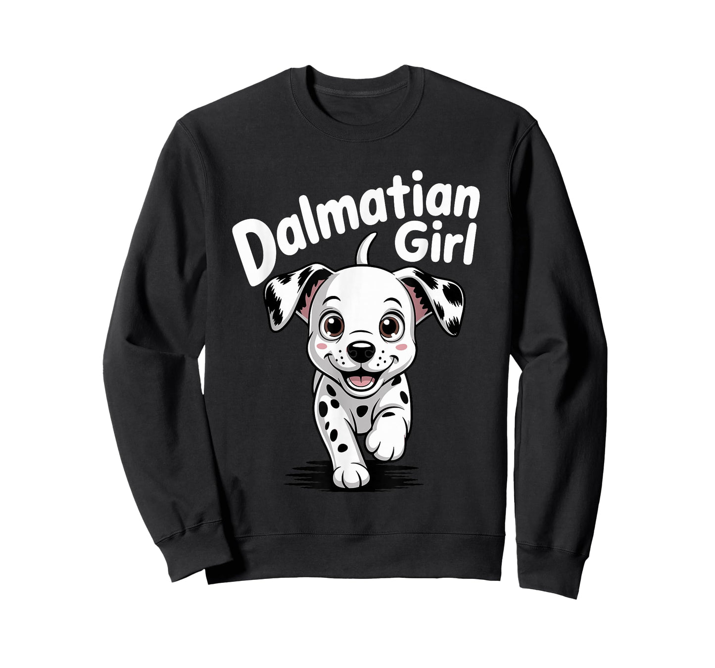 Dalmatian Girl Cute Cartoon for Dog Owners Womens Dalmatian T-Shirt
