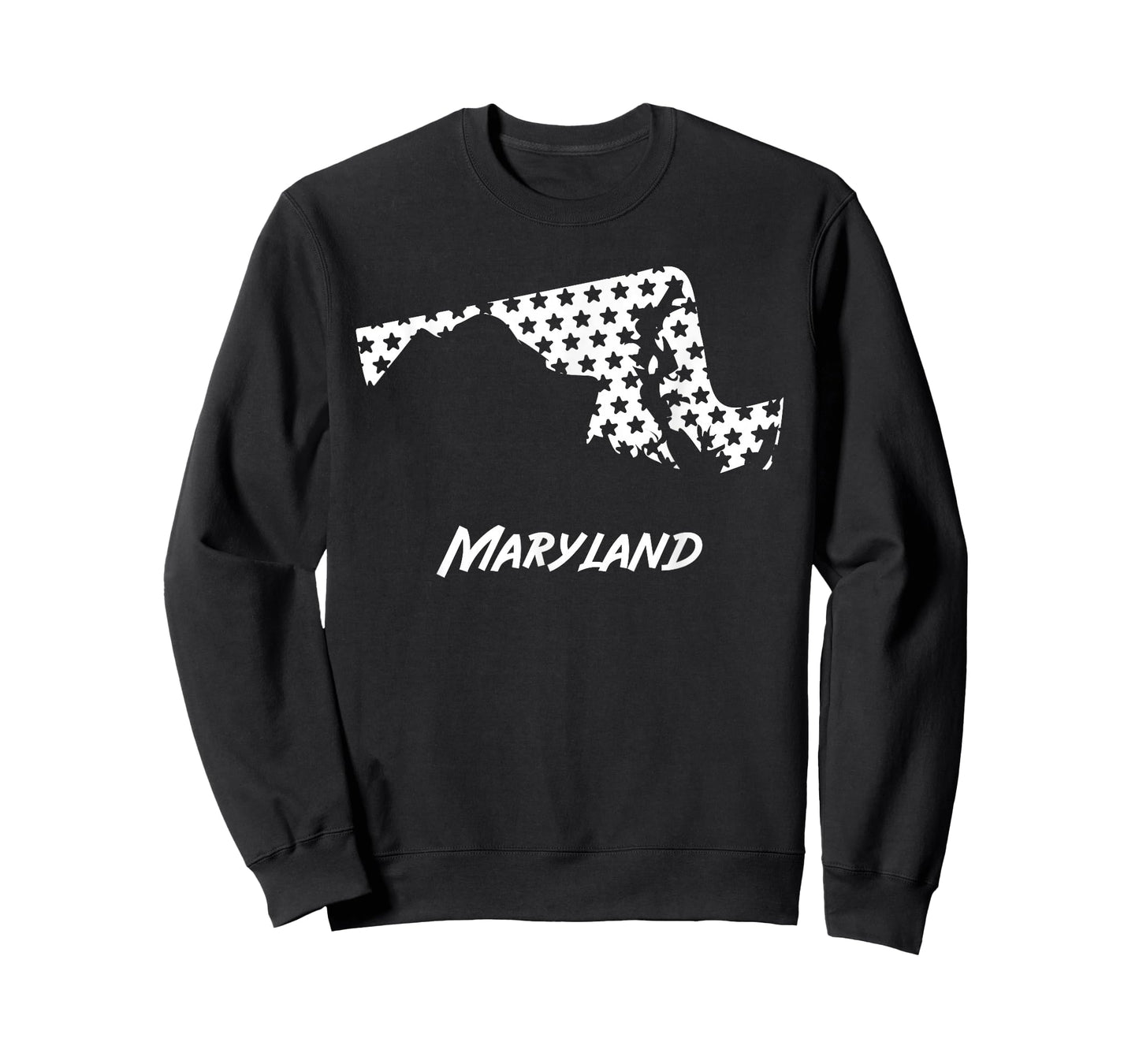 Maryland USA State Outline Stars Vintage Retro Design T-Shirt