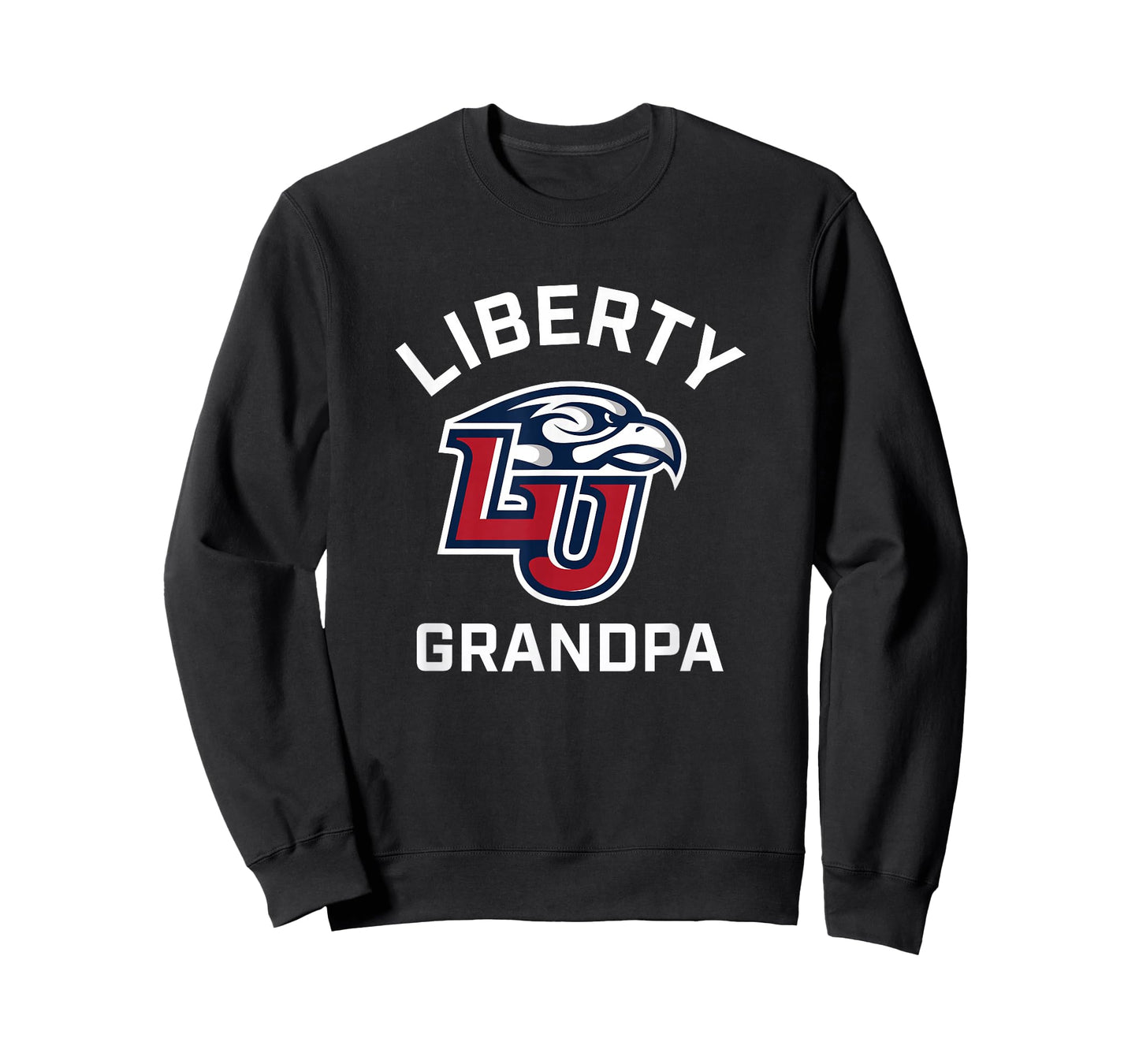 Liberty University Flames Arched Grandpa T-Shirt