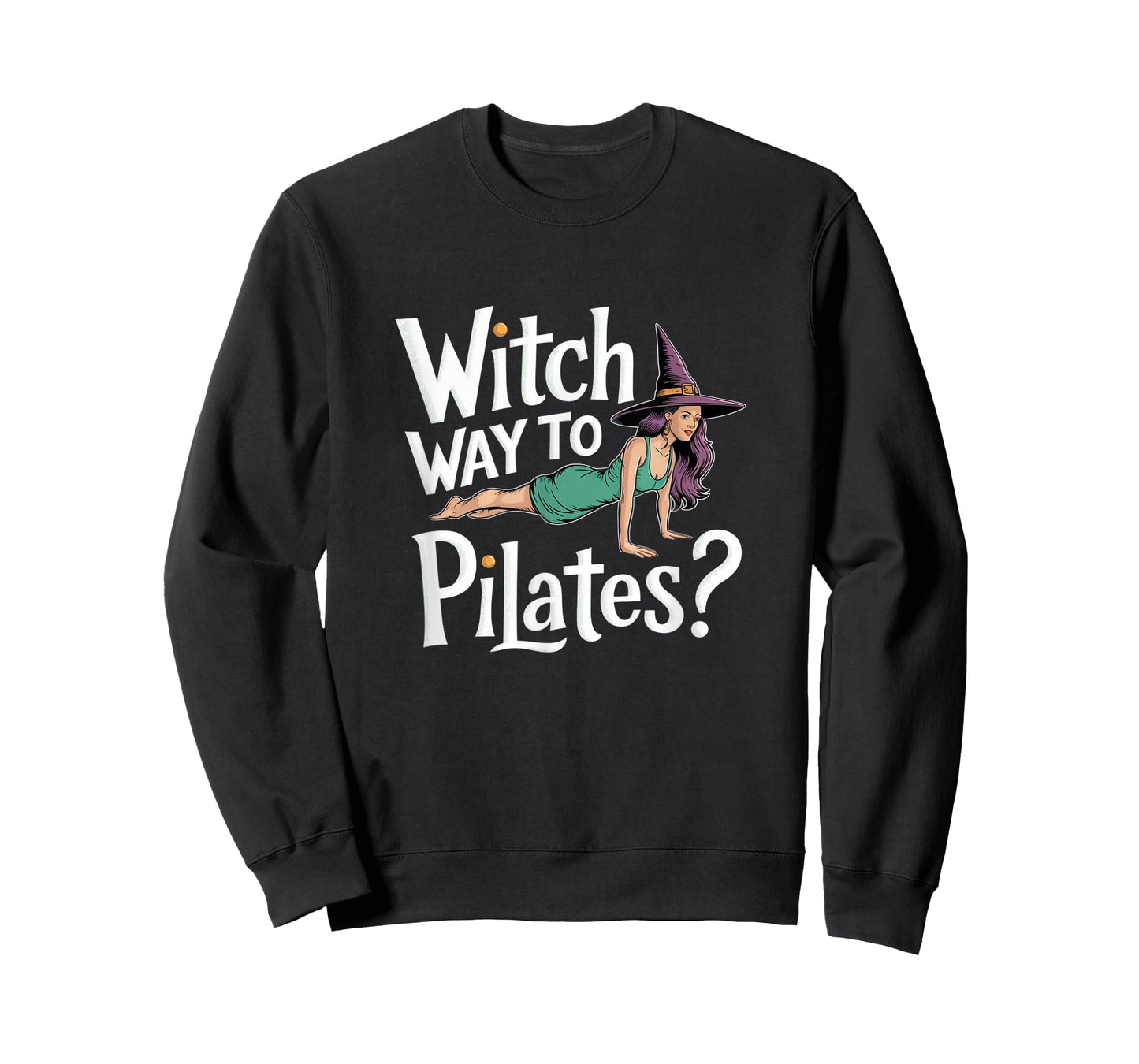 Witch Way to Pilates Funny Halloween Pilates Yoga Reformer T-Shirt