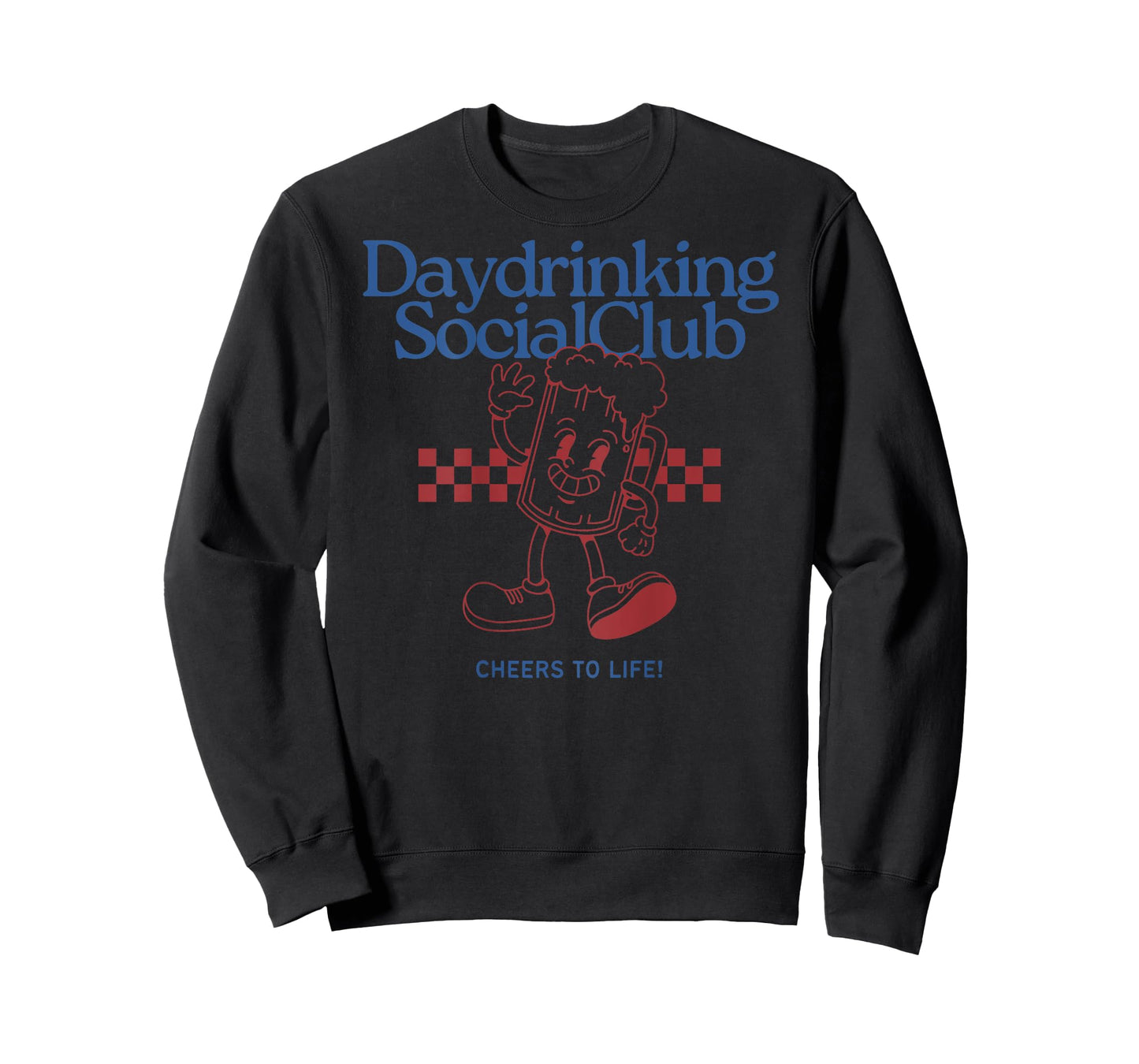 Daydrinking Social Club Retro Day Drinking Malle Backprint T-Shirt