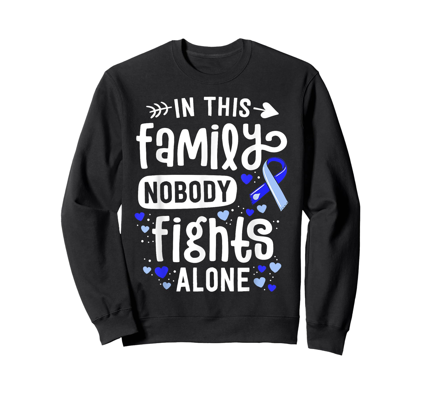 Family Hydrocephalus Awareness Month Brain Blue Ribbon T-Shirt