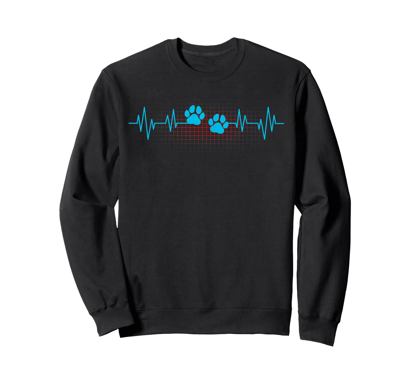 Paw Print Heartbeat Funny EKG Veterinary Veterinarian Gift T-Shirt