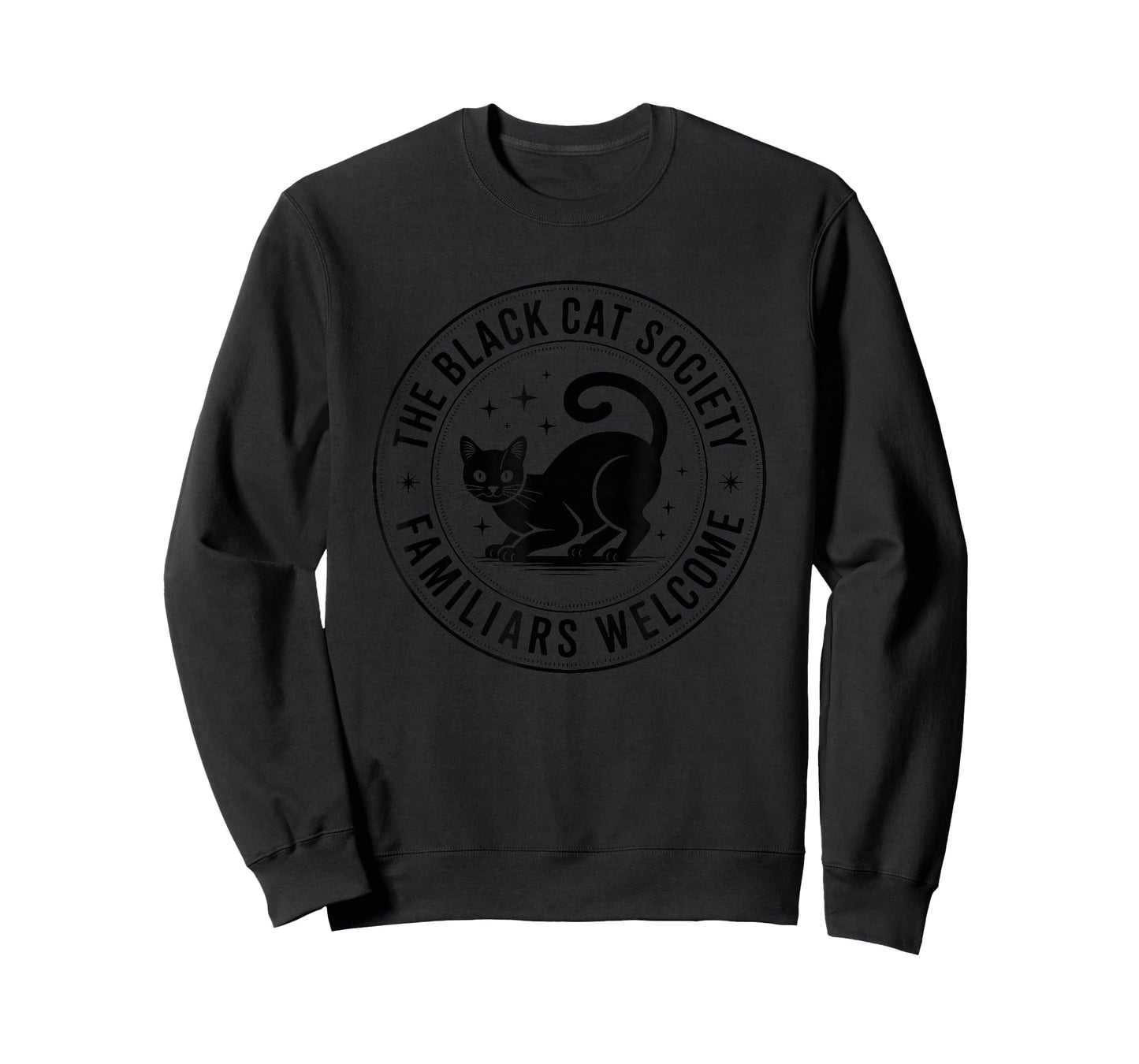 The Black Cat Society Familiars Welcome Design T-Shirt