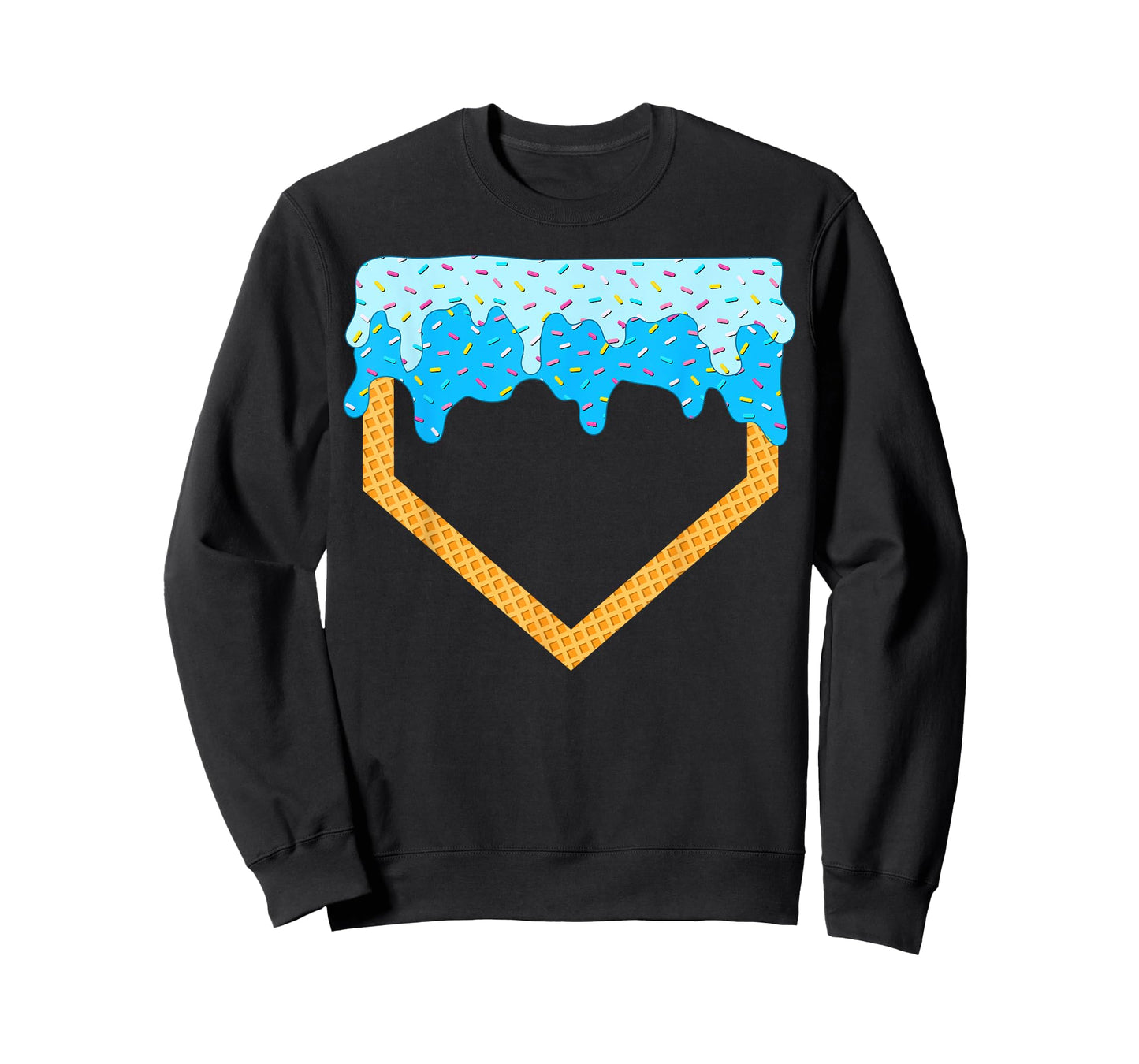 Baseball Drip Boys Home Plate Ice Cream sprinkles Sports Boy T-Shirt