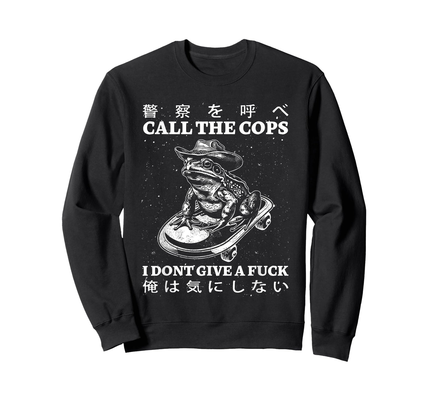 Call The Cops I Don’t Give A Fck Skateboarding Toad Japanese T-Shirt