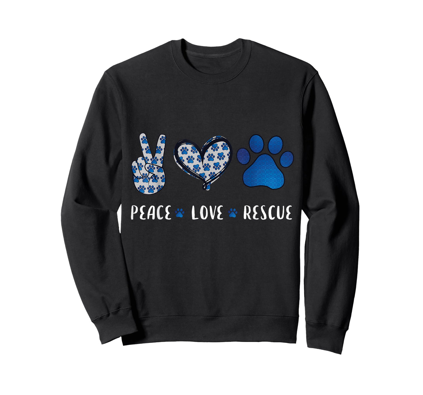 Peace Love dog cat rescue pets gifts for men women vet tech T-Shirt
