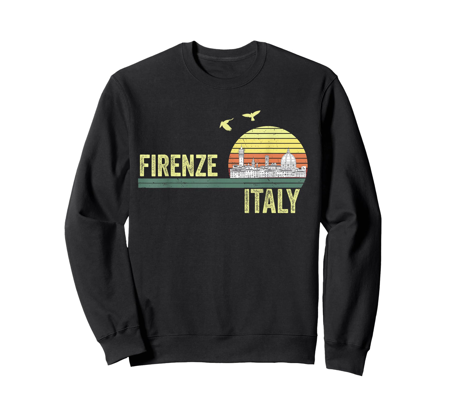 Souvenirs From Italy Firenze Florence Retro Vintage Skyline T-Shirt