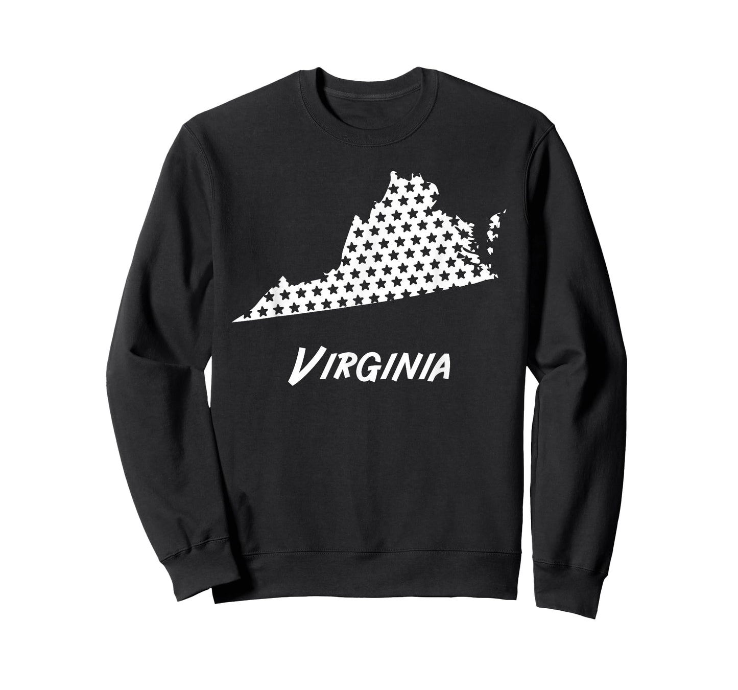 Virginia USA State Outline Stars Vintage Retro Design T-Shirt