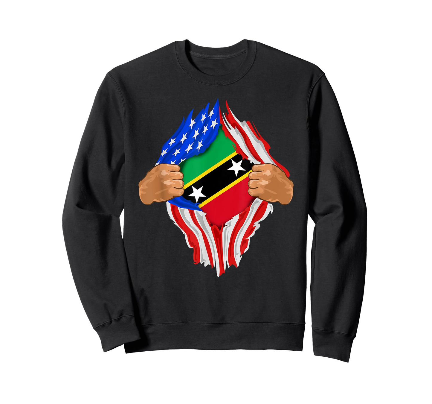 Saint Kitts and Nevis Blood Inside Me T-Shirt | Flag Gift T-Shirt