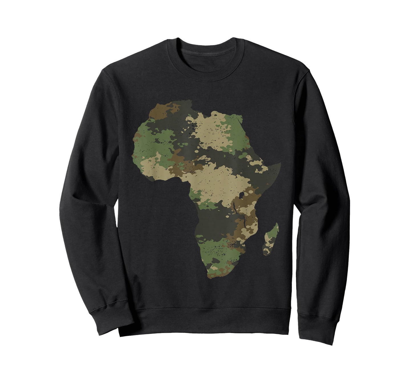 Africa Continent Map Camo Pattern African Safari Camouflage T-Shirt